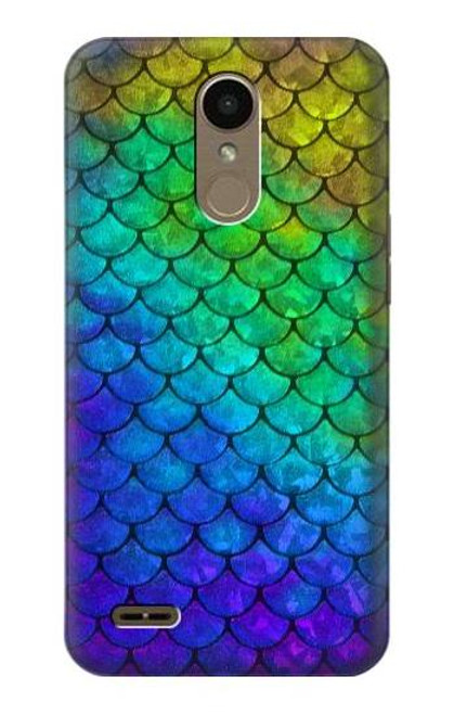 W2930 Mermaid Fish Scale Hard Case and Leather Flip Case For LG K10 (2018), LG K30