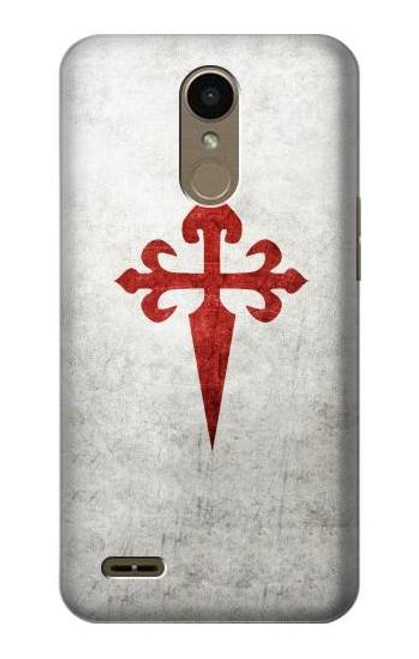 W3200 Order of Santiago Cross of Saint James Hard Case and Leather Flip Case For LG K10 (2018), LG K30