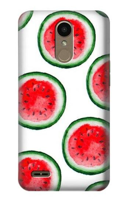 W3236 Watermelon Pattern Hard Case and Leather Flip Case For LG K10 (2018), LG K30