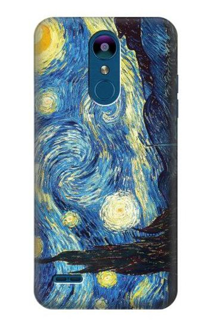 W0213 Van Gogh Starry Nights Hard Case and Leather Flip Case For LG K8 (2018)