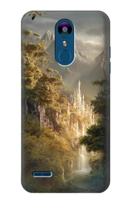 W0408 Fantasy Art Hard Case and Leather Flip Case For LG K8 (2018)