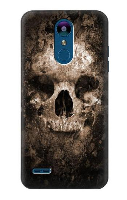 W0552 Skull Hard Case and Leather Flip Case For LG K8 (2018)