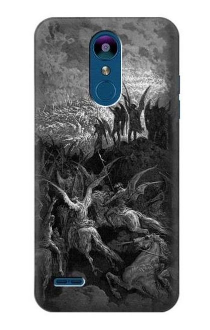 W1026 Gustave Dore Paradise Lost Hard Case and Leather Flip Case For LG K8 (2018)