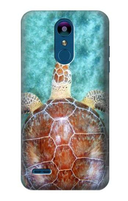 W1424 Sea Turtle Hard Case and Leather Flip Case For LG K8 (2018)