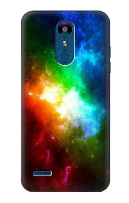 W2312 Colorful Rainbow Space Galaxy Hard Case and Leather Flip Case For LG K8 (2018)