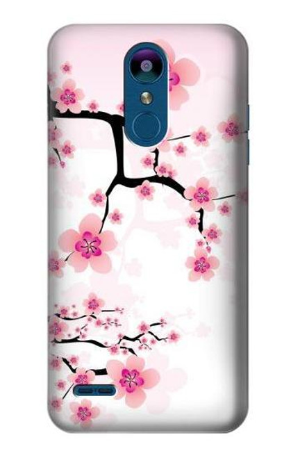 W2359 Plum Blossom Hard Case and Leather Flip Case For LG K8 (2018)