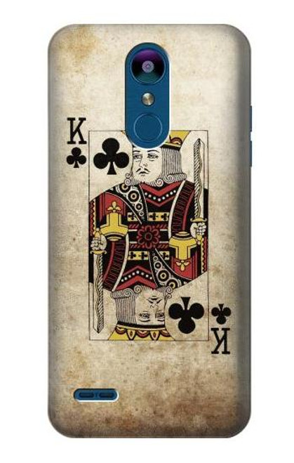 W2528 Poker King Card Hard Case and Leather Flip Case For LG K8 (2018)