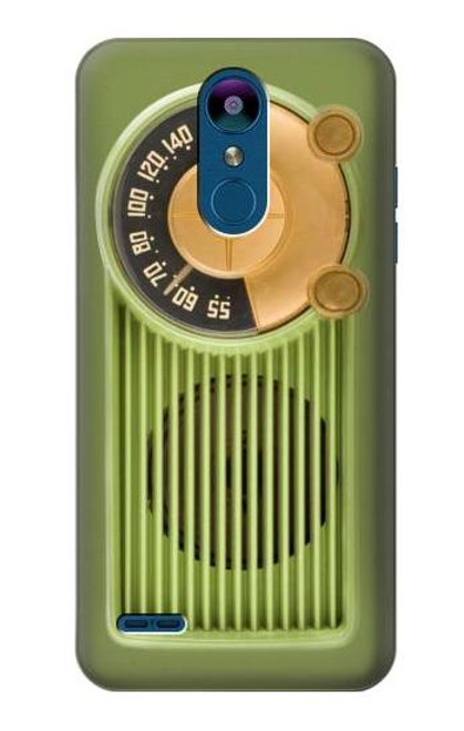 W2656 Vintage Bakelite Radio Green Hard Case and Leather Flip Case For LG K8 (2018)
