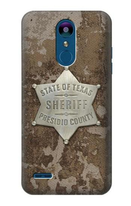 W2868 Texas Presidio County Sheriff Badge Hard Case and Leather Flip Case For LG K8 (2018)