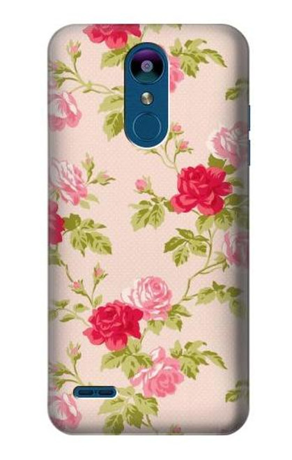 W3037 Pretty Rose Cottage Flora Hard Case and Leather Flip Case For LG K8 (2018)