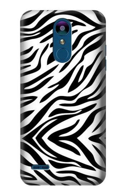 W3056 Zebra Skin Texture Graphic Printed Hard Case and Leather Flip Case For LG K8 (2018)