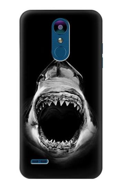 W3100 Great White Shark Hard Case and Leather Flip Case For LG K8 (2018)