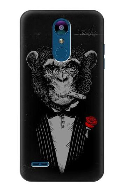 W3167 Funny Monkey God Father Hard Case and Leather Flip Case For LG K8 (2018)