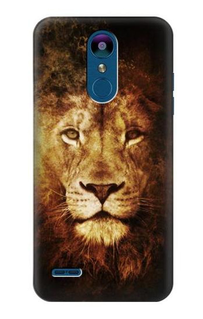 W3182 Lion Hard Case and Leather Flip Case For LG K8 (2018)