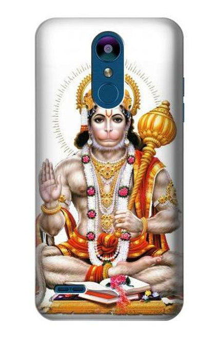 W3186 Lord Hanuman Chalisa Hindi Hindu Hard Case and Leather Flip Case For LG K8 (2018)