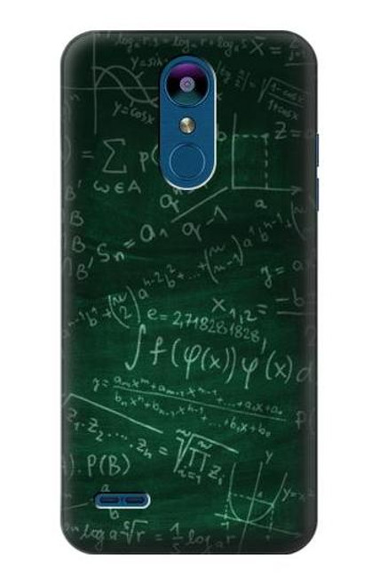 W3190 Math Formula Greenboard Hard Case and Leather Flip Case For LG K8 (2018)