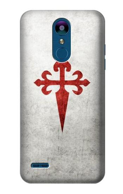 W3200 Order of Santiago Cross of Saint James Hard Case and Leather Flip Case For LG K8 (2018)