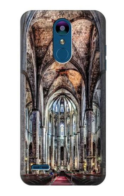 W3210 Santa Maria Del Mar Cathedral Hard Case and Leather Flip Case For LG K8 (2018)