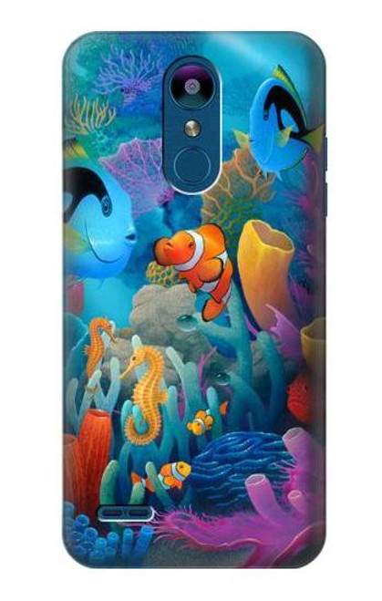 W3227 Underwater World Cartoon Hard Case and Leather Flip Case For LG K8 (2018)