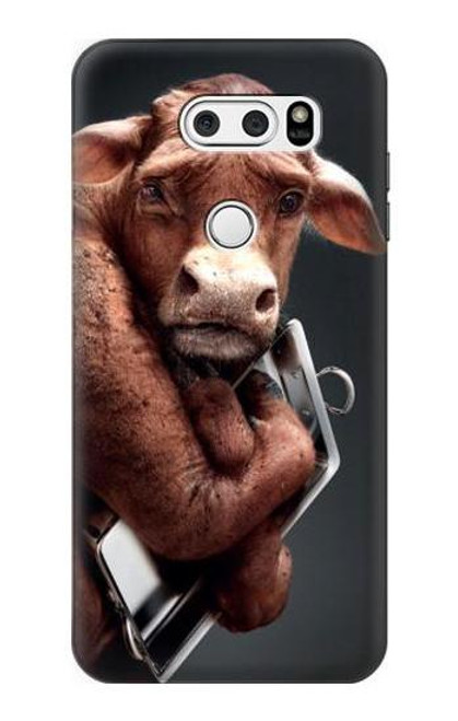 W1271 Crazy Cow Hard Case and Leather Flip Case For LG V30, LG V30 Plus, LG V30S ThinQ, LG V35, LG V35 ThinQ