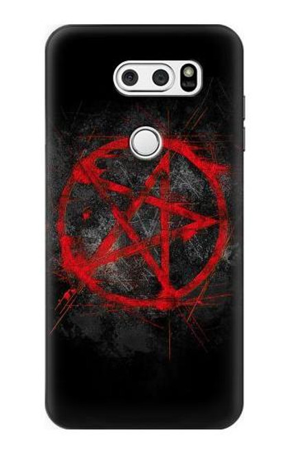 W2557 Pentagram Hard Case and Leather Flip Case For LG V30, LG V30 Plus, LG V30S ThinQ, LG V35, LG V35 ThinQ