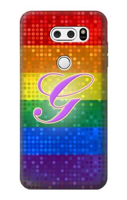 W2899 Rainbow LGBT Gay Pride Flag Hard Case and Leather Flip Case For LG V30, LG V30 Plus, LG V30S ThinQ, LG V35, LG V35 ThinQ
