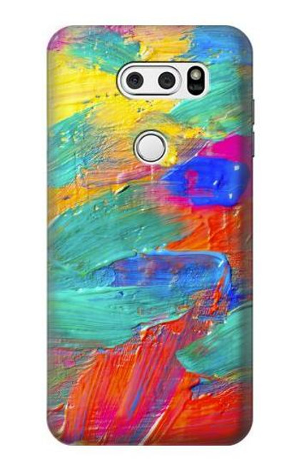 W2942 Brush Stroke Painting Hard Case and Leather Flip Case For LG V30, LG V30 Plus, LG V30S ThinQ, LG V35, LG V35 ThinQ