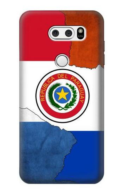 W3017 Paraguay Flag Hard Case and Leather Flip Case For LG V30, LG V30 Plus, LG V30S ThinQ, LG V35, LG V35 ThinQ