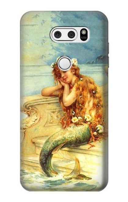 W3184 Little Mermaid Painting Hard Case and Leather Flip Case For LG V30, LG V30 Plus, LG V30S ThinQ, LG V35, LG V35 ThinQ