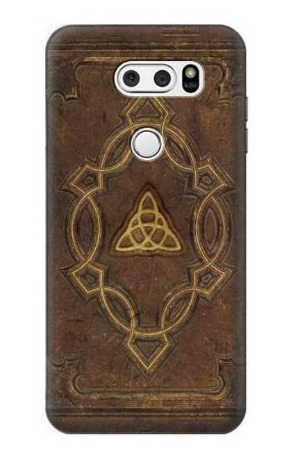 W3219 Spell Book Cover Hard Case and Leather Flip Case For LG V30, LG V30 Plus, LG V30S ThinQ, LG V35, LG V35 ThinQ