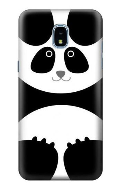 W2085 Panda Minimalist Hard Case and Leather Flip Case For Samsung Galaxy J3 (2018), J3 Star, J3 V 3rd Gen, J3 Orbit, J3 Achieve, Express Prime 3, Amp Prime 3