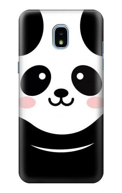 W2662 Cute Panda Cartoon Hard Case and Leather Flip Case For Samsung Galaxy J3 (2018), J3 Star, J3 V 3rd Gen, J3 Orbit, J3 Achieve, Express Prime 3, Amp Prime 3