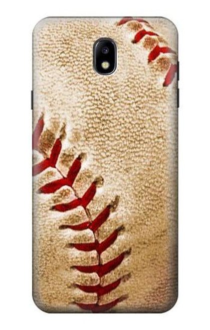 W0064 Baseball Hard Case and Leather Flip Case For Samsung Galaxy J7 (2018), J7 Aero, J7 Top, J7 Aura, J7 Crown, J7 Refine, J7 Eon, J7 V 2nd Gen, J7 Star