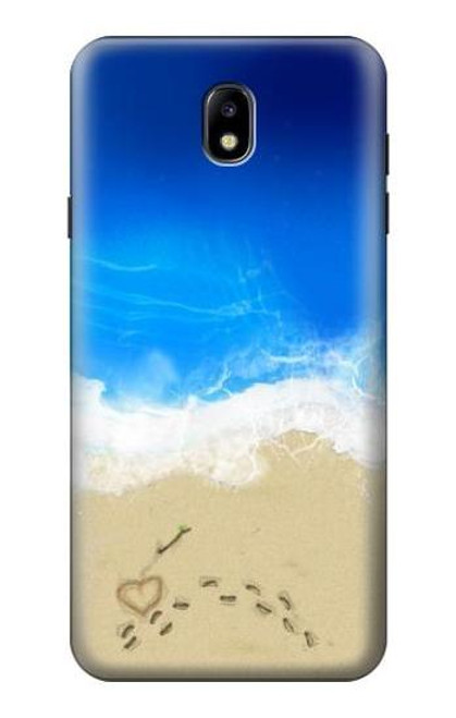 W0912 Relax Beach Hard Case and Leather Flip Case For Samsung Galaxy J7 (2018), J7 Aero, J7 Top, J7 Aura, J7 Crown, J7 Refine, J7 Eon, J7 V 2nd Gen, J7 Star