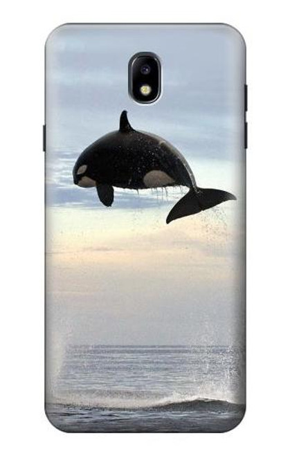 W1349 Killer whale Orca Hard Case and Leather Flip Case For Samsung Galaxy J7 (2018), J7 Aero, J7 Top, J7 Aura, J7 Crown, J7 Refine, J7 Eon, J7 V 2nd Gen, J7 Star