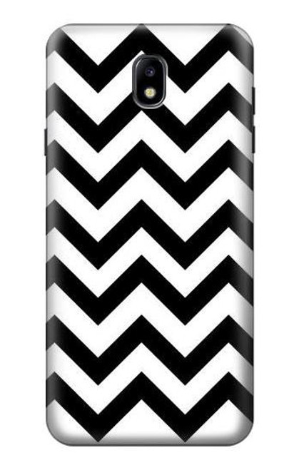 W1613 Chevron Zigzag Hard Case and Leather Flip Case For Samsung Galaxy J7 (2018), J7 Aero, J7 Top, J7 Aura, J7 Crown, J7 Refine, J7 Eon, J7 V 2nd Gen, J7 Star