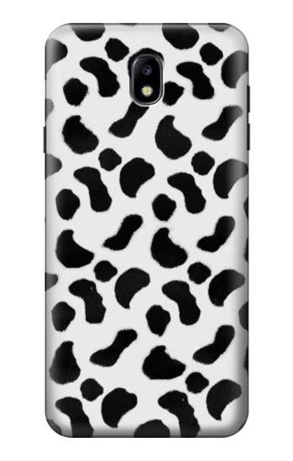 W2728 Dalmatians Texture Hard Case and Leather Flip Case For Samsung Galaxy J7 (2018), J7 Aero, J7 Top, J7 Aura, J7 Crown, J7 Refine, J7 Eon, J7 V 2nd Gen, J7 Star