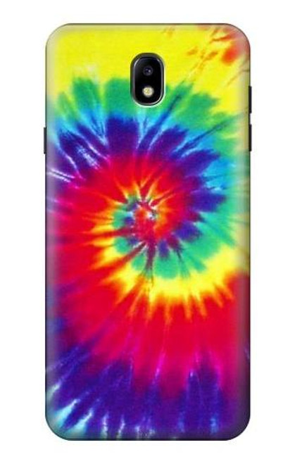 W2884 Tie Dye Swirl Color Hard Case and Leather Flip Case For Samsung Galaxy J7 (2018), J7 Aero, J7 Top, J7 Aura, J7 Crown, J7 Refine, J7 Eon, J7 V 2nd Gen, J7 Star