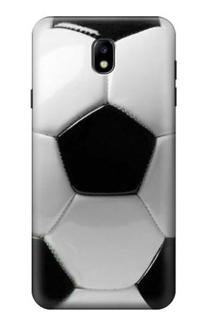 W2964 Football Soccer Ball Hard Case and Leather Flip Case For Samsung Galaxy J7 (2018), J7 Aero, J7 Top, J7 Aura, J7 Crown, J7 Refine, J7 Eon, J7 V 2nd Gen, J7 Star