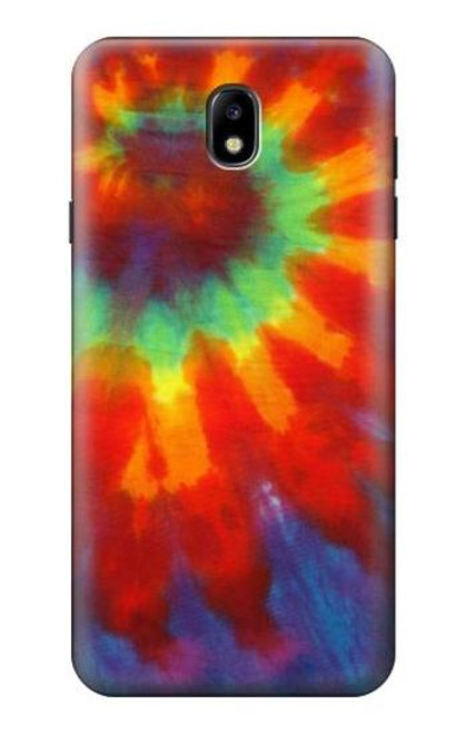 W2985 Colorful Tie Dye Texture Hard Case and Leather Flip Case For Samsung Galaxy J7 (2018), J7 Aero, J7 Top, J7 Aura, J7 Crown, J7 Refine, J7 Eon, J7 V 2nd Gen, J7 Star