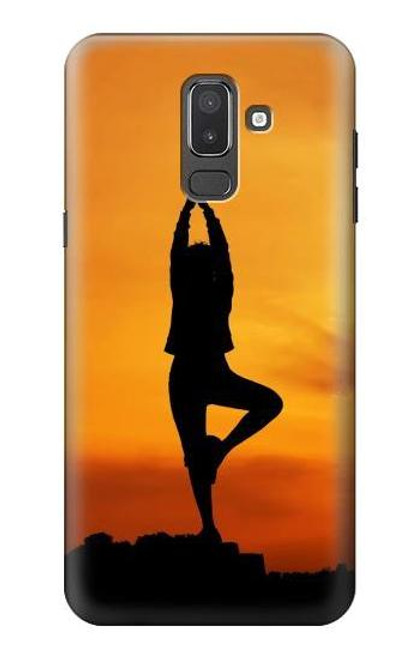 W0832 Yoga Hard Case and Leather Flip Case For Samsung Galaxy J8 (2018)