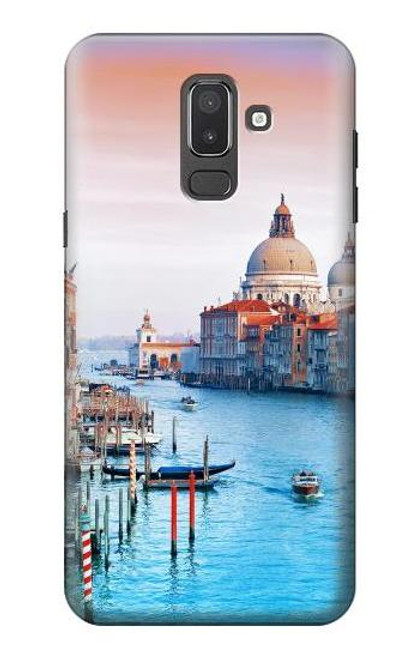 W0982 Beauty of Venice Italy Hard Case and Leather Flip Case For Samsung Galaxy J8 (2018)