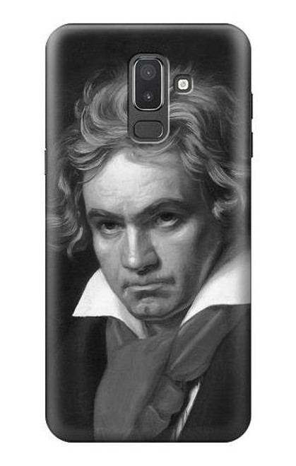 W1930 Beethoven Hard Case and Leather Flip Case For Samsung Galaxy J8 (2018)