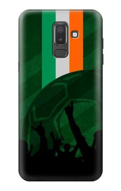 W3002 Ireland Football Soccer Euro 2016 Hard Case and Leather Flip Case For Samsung Galaxy J8 (2018)