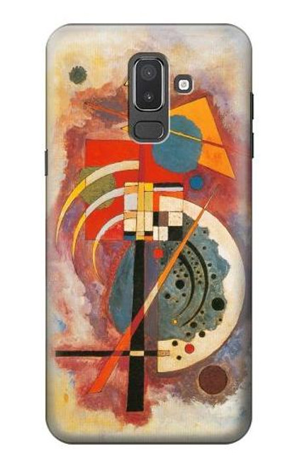 W3337 Wassily Kandinsky Hommage a Grohmann Hard Case and Leather Flip Case For Samsung Galaxy J8 (2018)