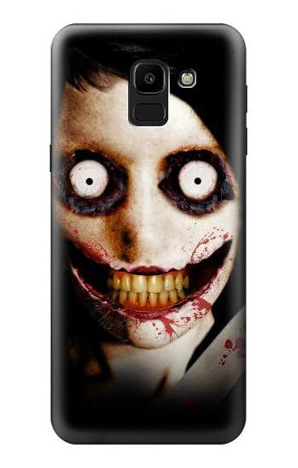 W1344 Jeff the Killer Hard Case and Leather Flip Case For Samsung Galaxy J6 (2018)