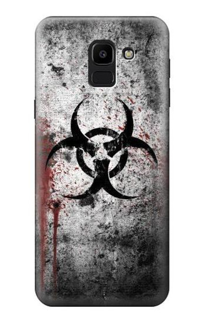 W2440 Biohazards Biological Hazard Hard Case and Leather Flip Case For Samsung Galaxy J6 (2018)