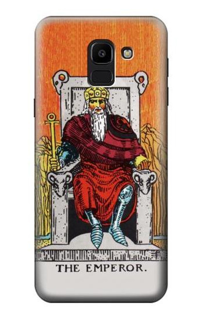 W2808 Tarot Card The Emperor Hard Case and Leather Flip Case For Samsung Galaxy J6 (2018)