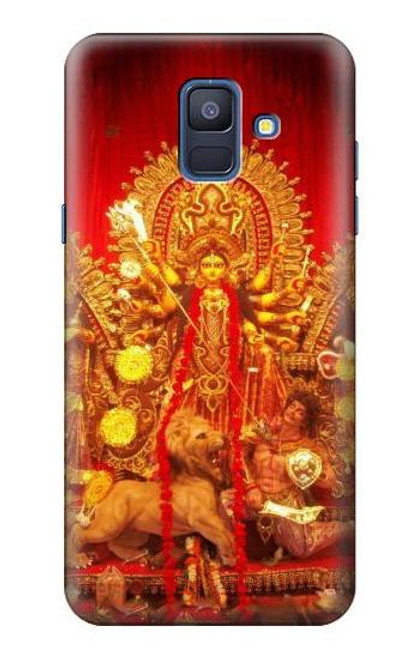 W1030 Hindu God Durga Puja Hard Case and Leather Flip Case For Samsung Galaxy A6 (2018)