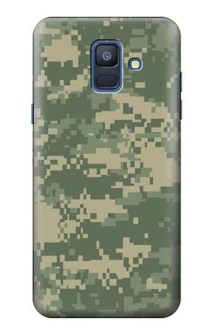 W2173 Digital Camo Camouflage Graphic Printed Hard Case and Leather Flip Case For Samsung Galaxy A6 (2018)